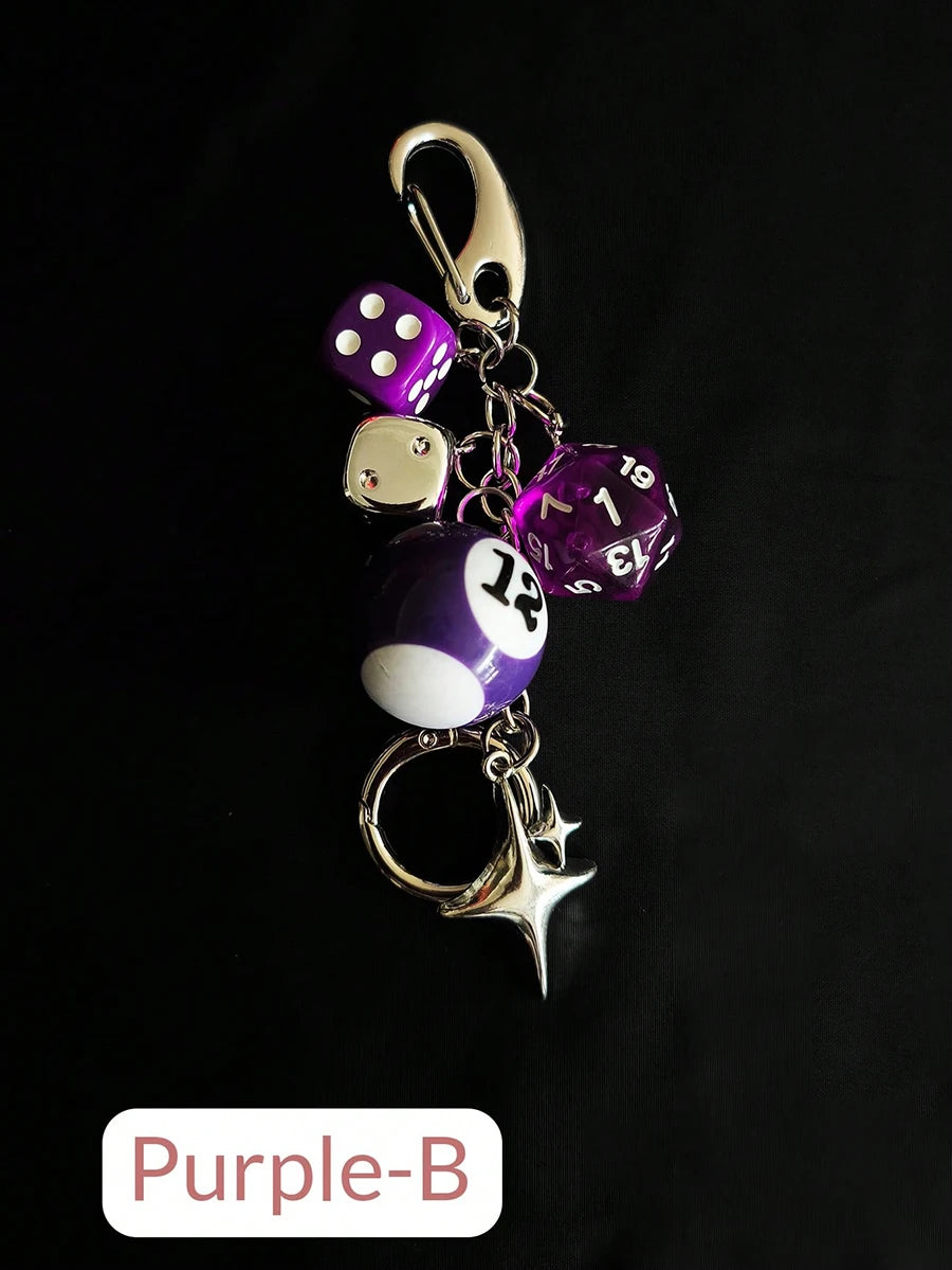 Magic 8 Ball Pendant Keychain