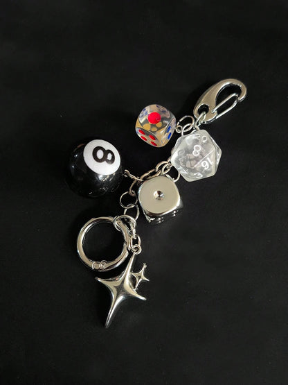 Magic 8 Ball Pendant Keychain