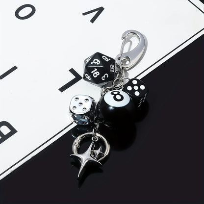 Magic 8 Ball Pendant Keychain