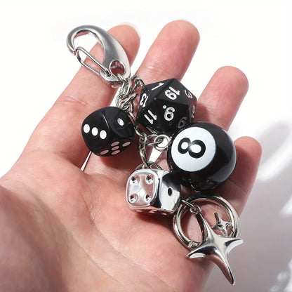 Magic 8 Ball Pendant Keychain