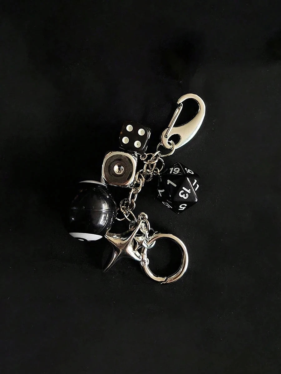 Magic 8 Ball Pendant Keychain