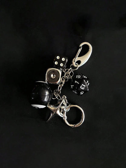 Magic 8 Ball Pendant Keychain