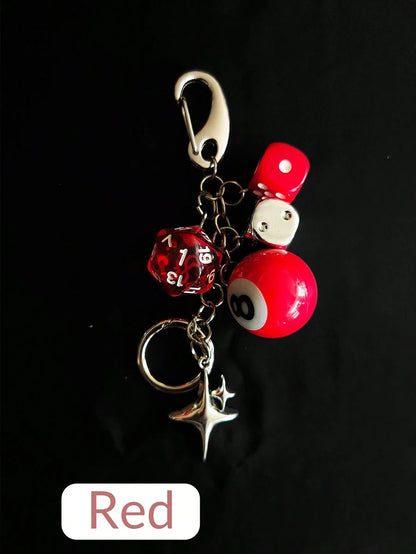 Magic 8 Ball Pendant Keychain