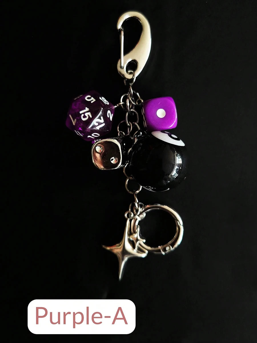 Magic 8 Ball Pendant Keychain