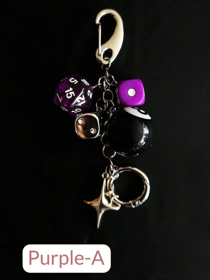 Magic 8 Ball Pendant Keychain
