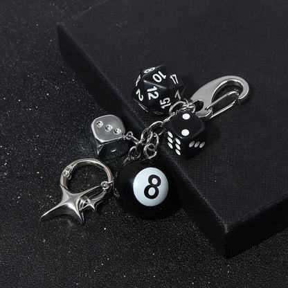 Magic 8 Ball Pendant Keychain