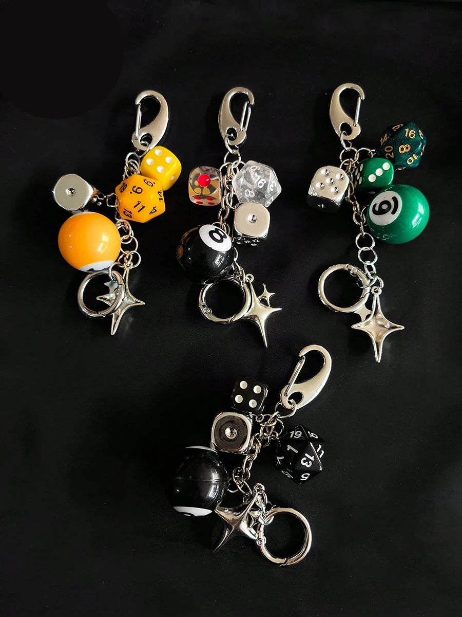 Magic 8 Ball Pendant Keychain