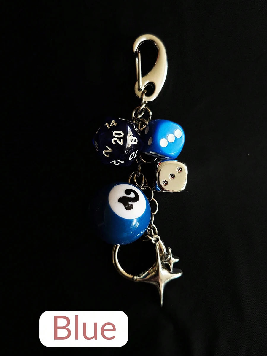 Magic 8 Ball Pendant Keychain