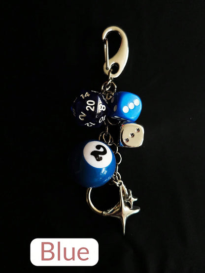 Magic 8 Ball Pendant Keychain