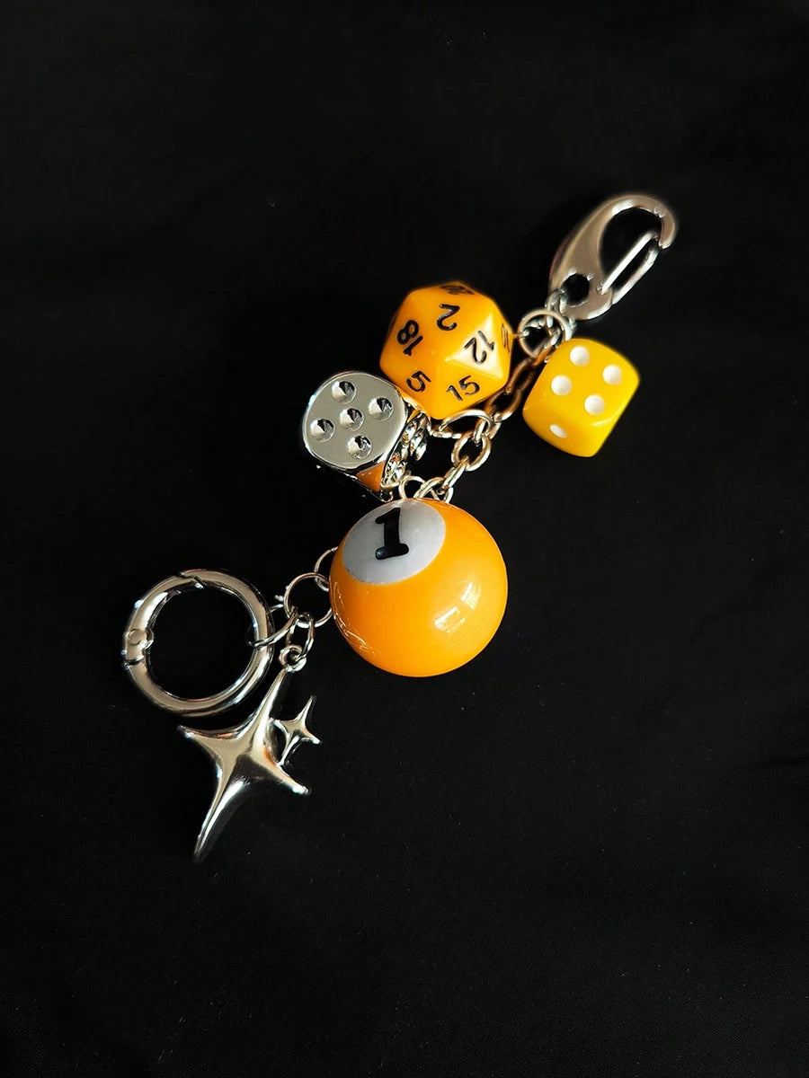 Magic 8 Ball Pendant Keychain