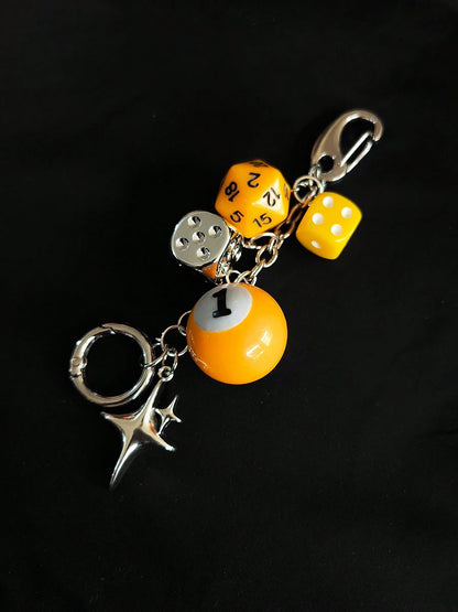 Magic 8 Ball Pendant Keychain