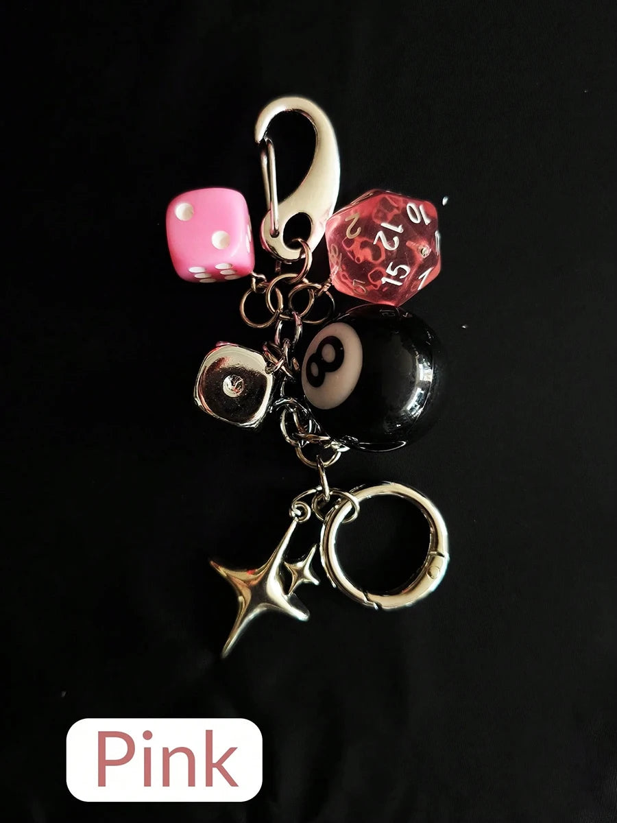 Magic 8 Ball Pendant Keychain