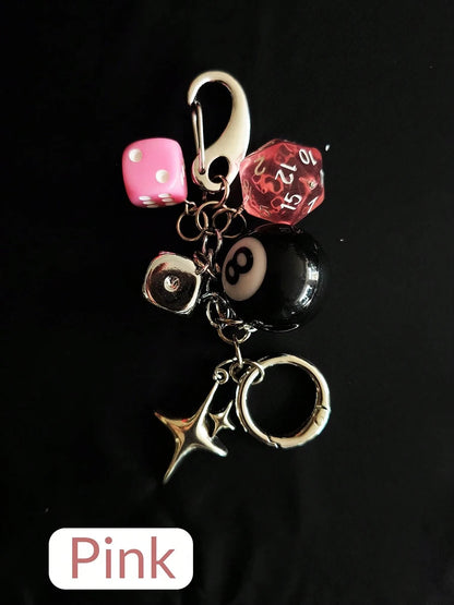 Magic 8 Ball Pendant Keychain
