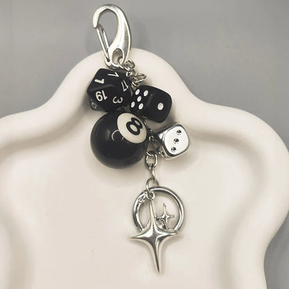 Magic 8 Ball Pendant Keychain