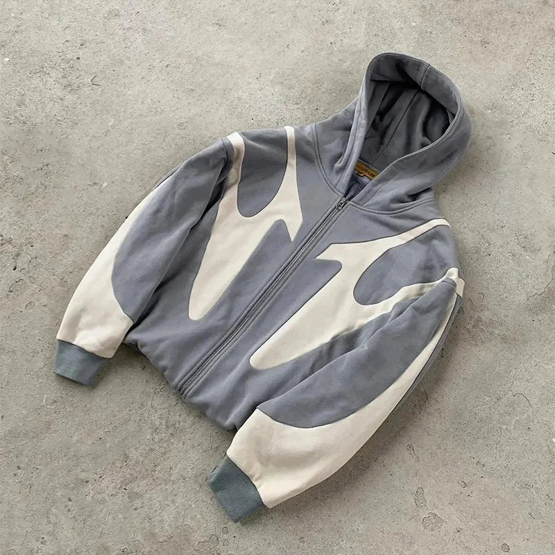 Geometric Retro Hoodie
