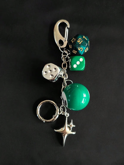 Magic 8 Ball Pendant Keychain