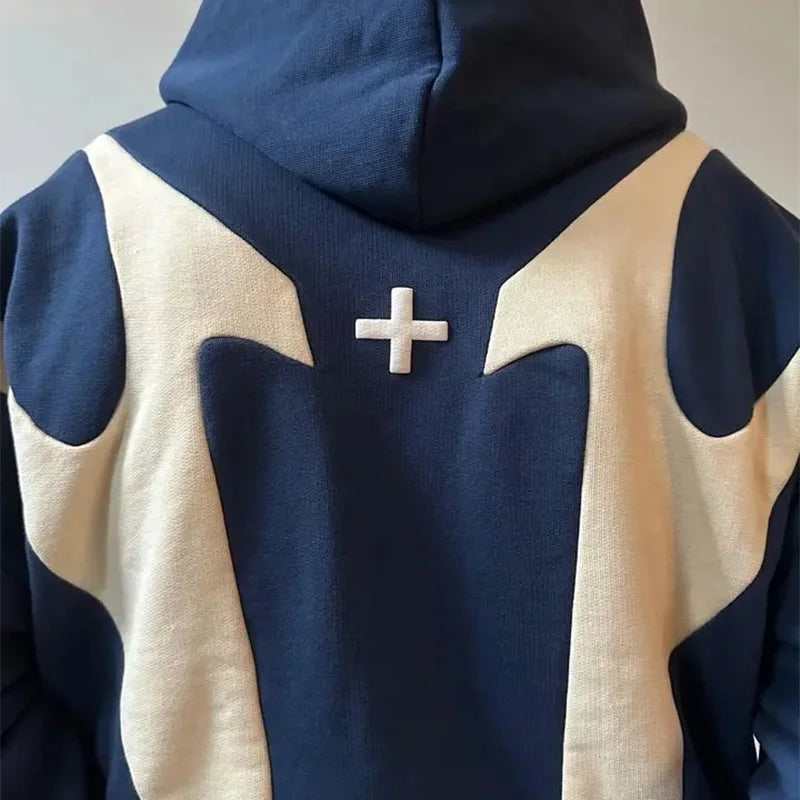 Geometric Retro Hoodie
