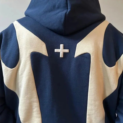 Geometric Retro Hoodie