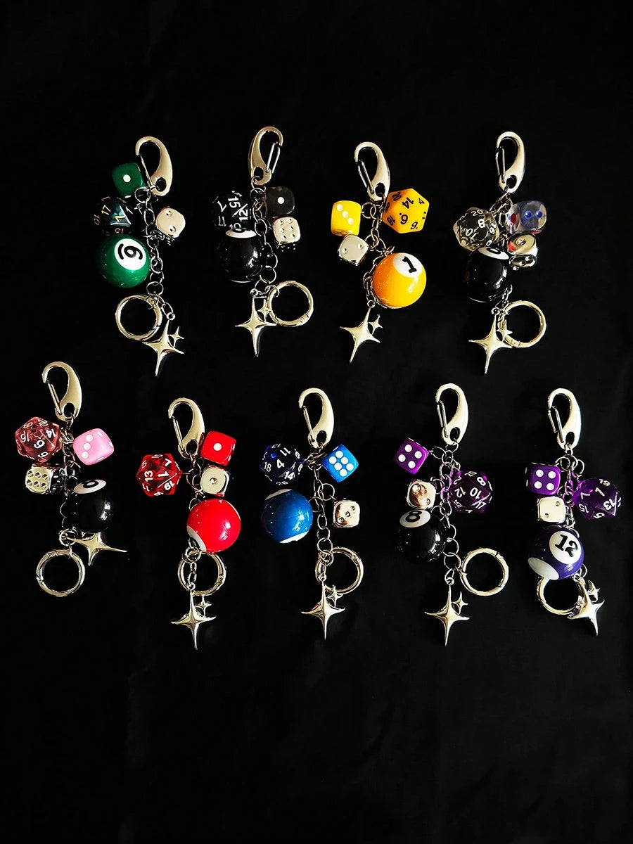 Magic 8 Ball Pendant Keychain