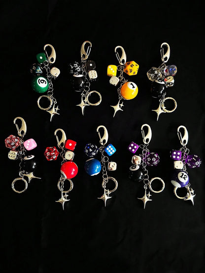 Magic 8 Ball Pendant Keychain