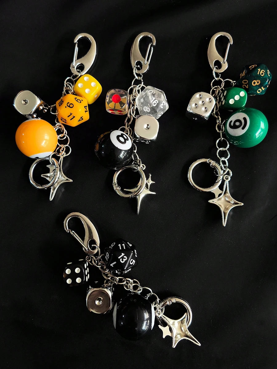 Magic 8 Ball Pendant Keychain