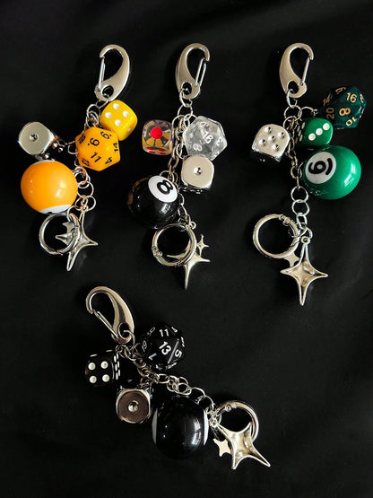 Magic 8 Ball Pendant Keychain