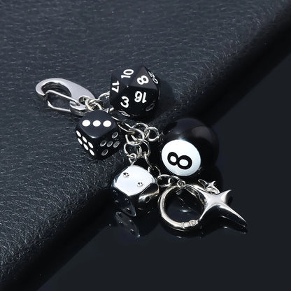 Magic 8 Ball Pendant Keychain